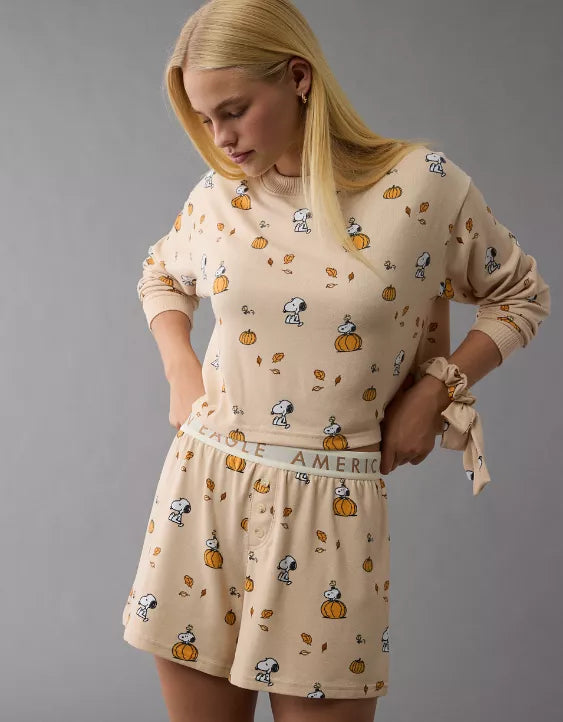 Peanuts Fall Pumpkin Plush PJ Set - PREVENTA