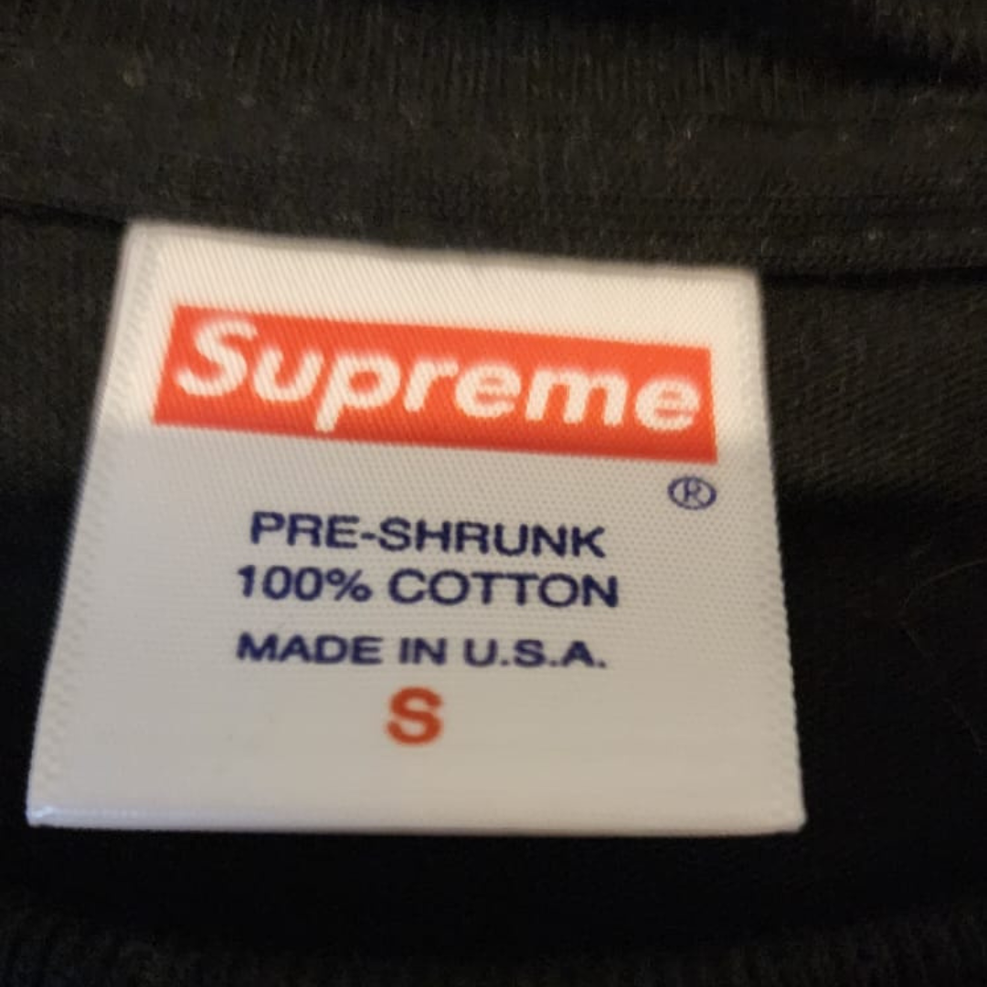 Supreme Blank Black Shirt Tee Long Sleeve