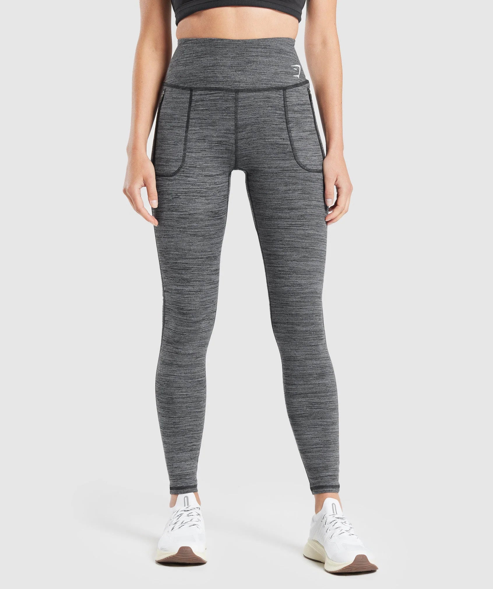 Grey fleece leggings online