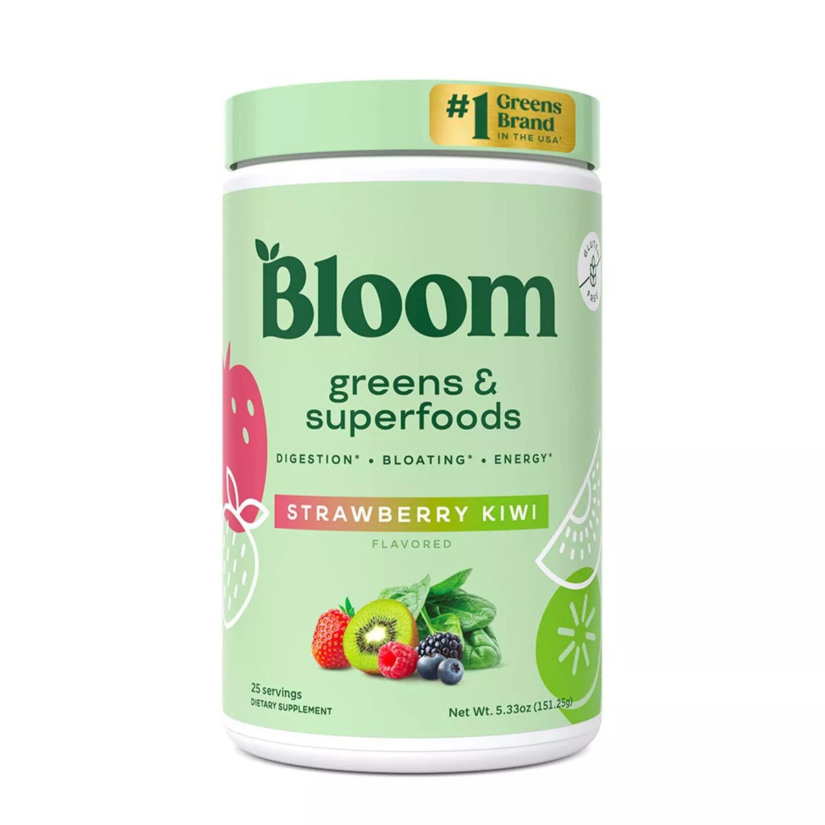 Greens and Superfoods Powder - Strawberry Kiwi - PREVENTA