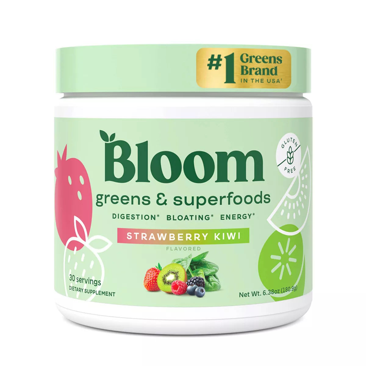 Greens and Superfoods Powder - Strawberry Kiwi - PREVENTA