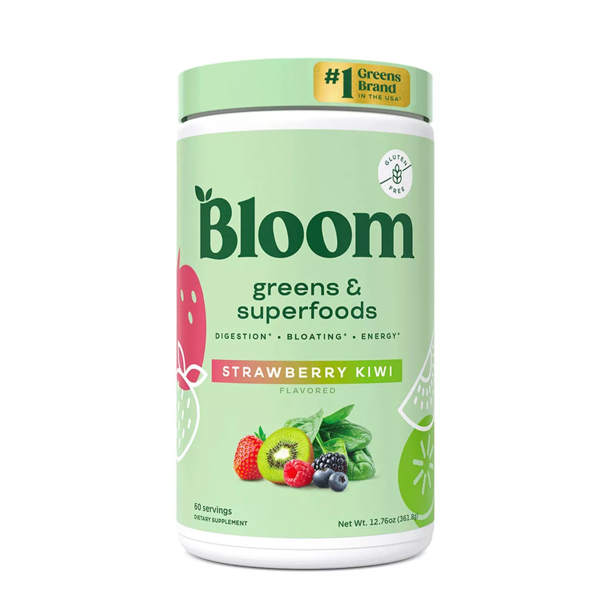 Greens and Superfoods Powder - Strawberry Kiwi - PREVENTA