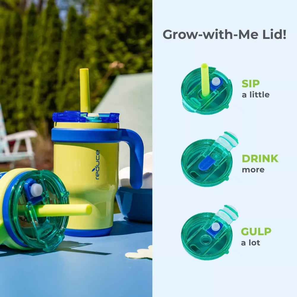 14oz 2pk Coldee Kids Mugs with Spill-Proof Straw - PREVENTA